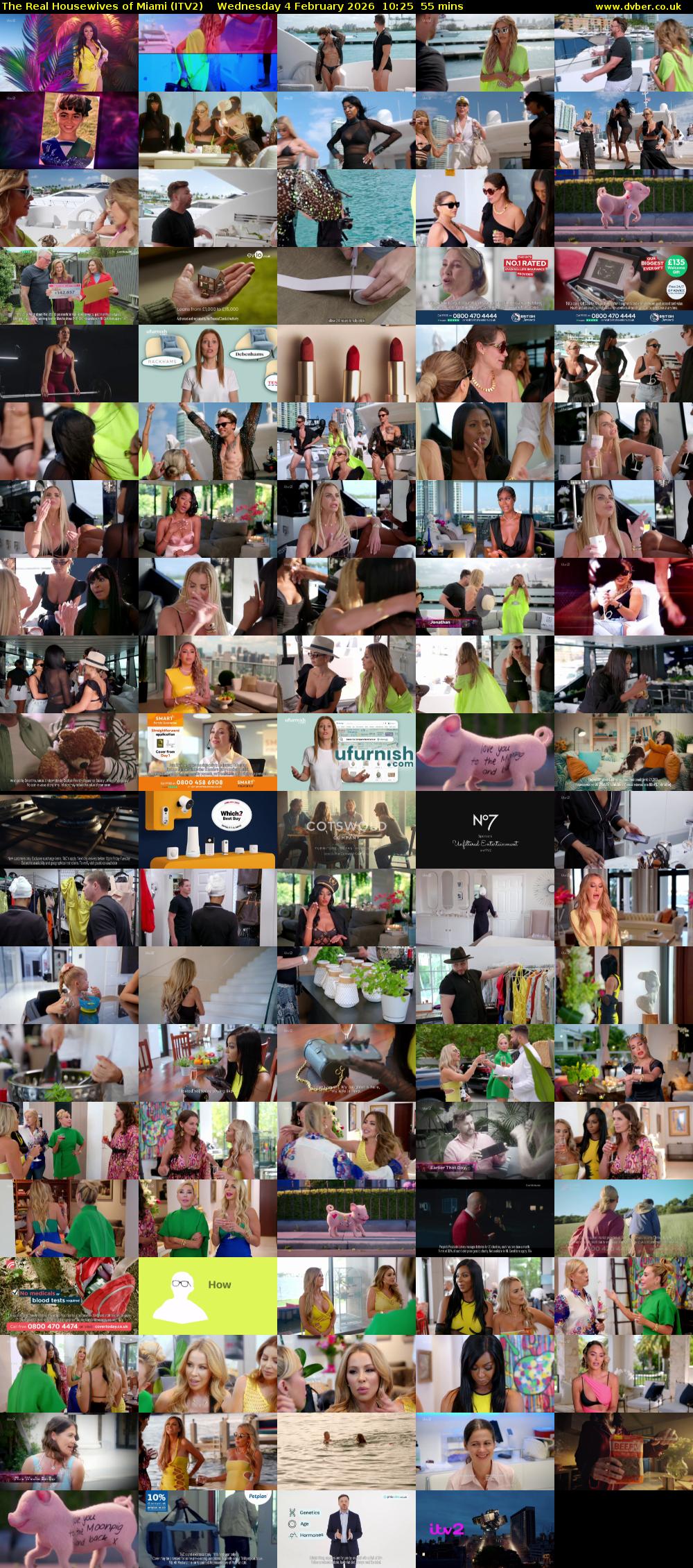 The Real Housewives of Miami (ITV2) Wednesday 4 February 2026 10:25 - 11:20