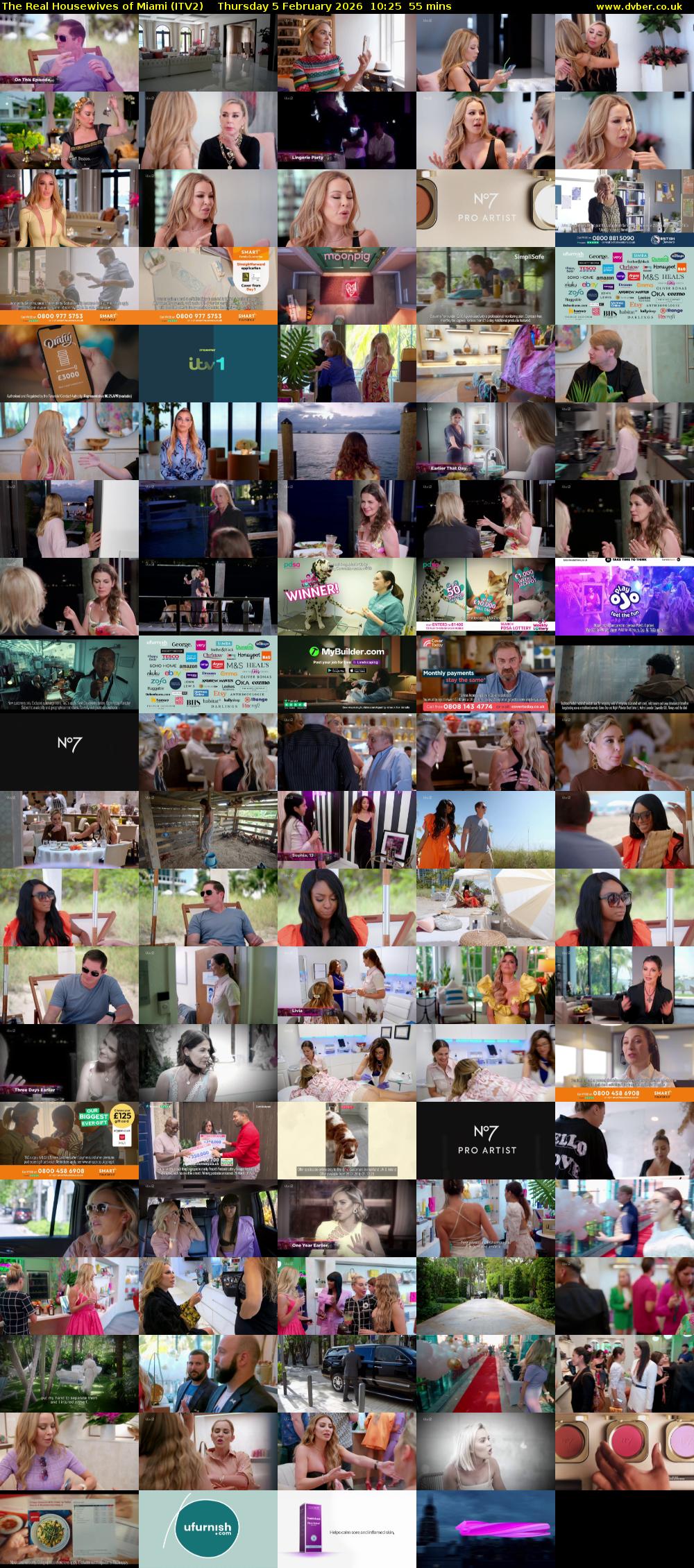 The Real Housewives of Miami (ITV2) Thursday 5 February 2026 10:25 - 11:20