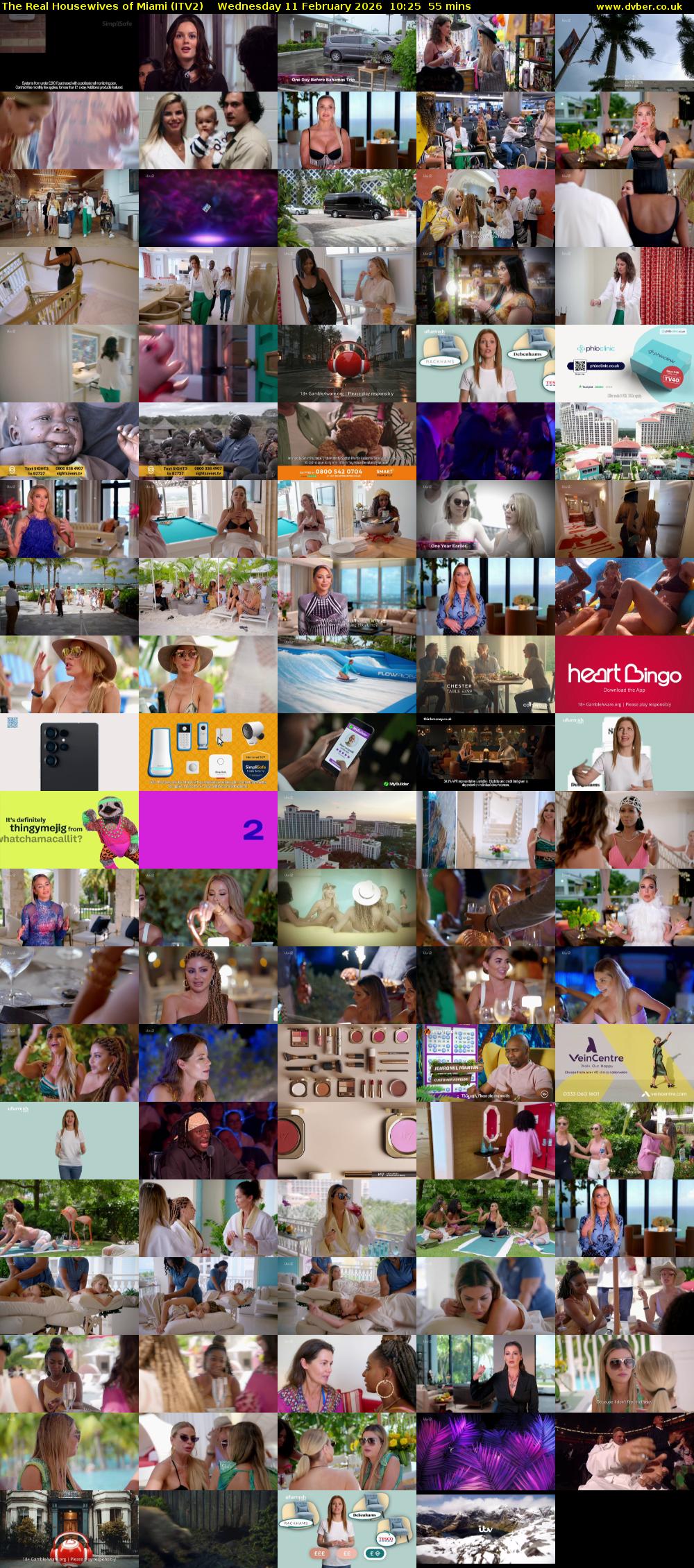The Real Housewives of Miami (ITV2) Wednesday 11 February 2026 10:25 - 11:20