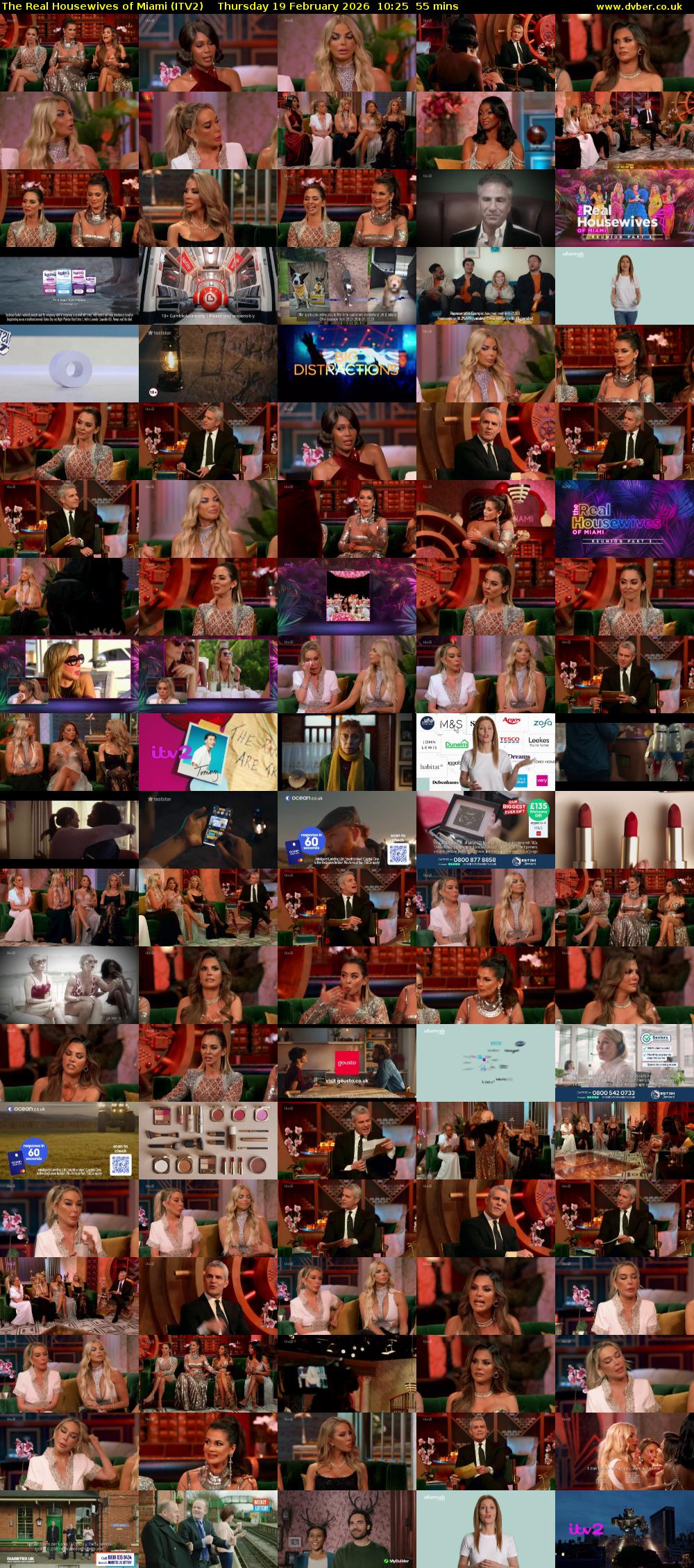 The Real Housewives of Miami (ITV2) Thursday 19 February 2026 10:25 - 11:20