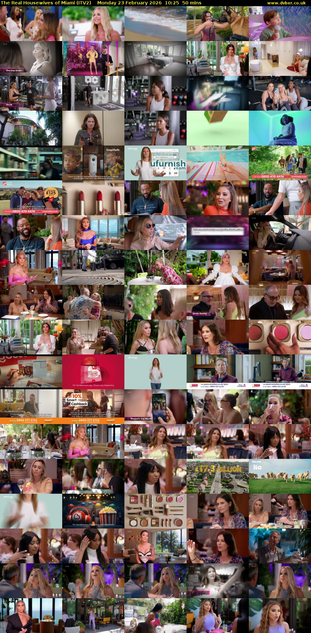 The Real Housewives of Miami (ITV2) Monday 23 February 2026 10:25 - 11:15