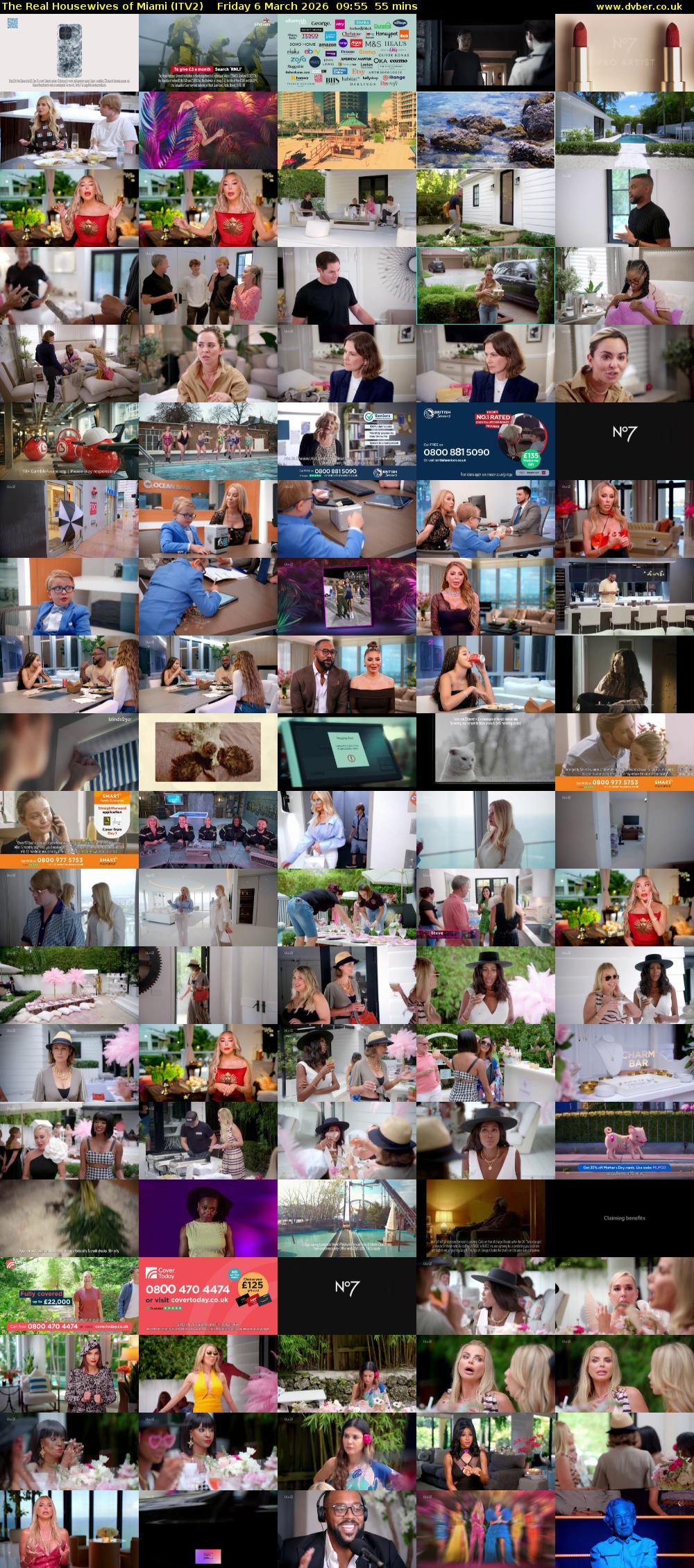 The Real Housewives of Miami (ITV2) Friday 6 March 2026 09:55 - 10:50