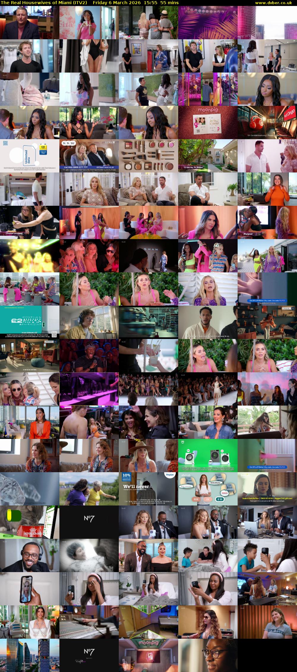 The Real Housewives of Miami (ITV2) Friday 6 March 2026 15:55 - 16:50