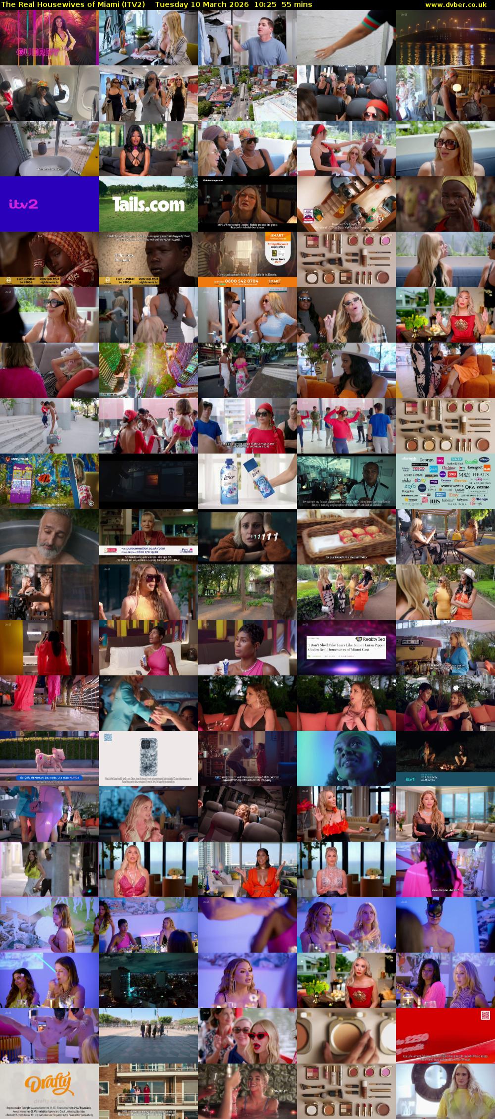 The Real Housewives of Miami (ITV2) Tuesday 10 March 2026 10:25 - 11:20