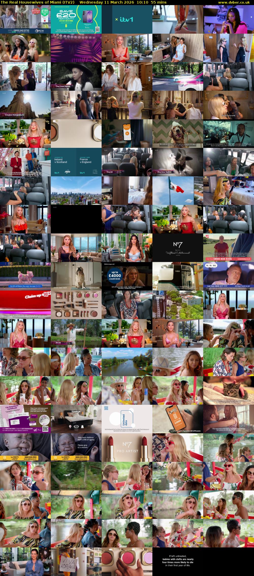 The Real Housewives of Miami (ITV2) Wednesday 11 March 2026 10:10 - 11:05