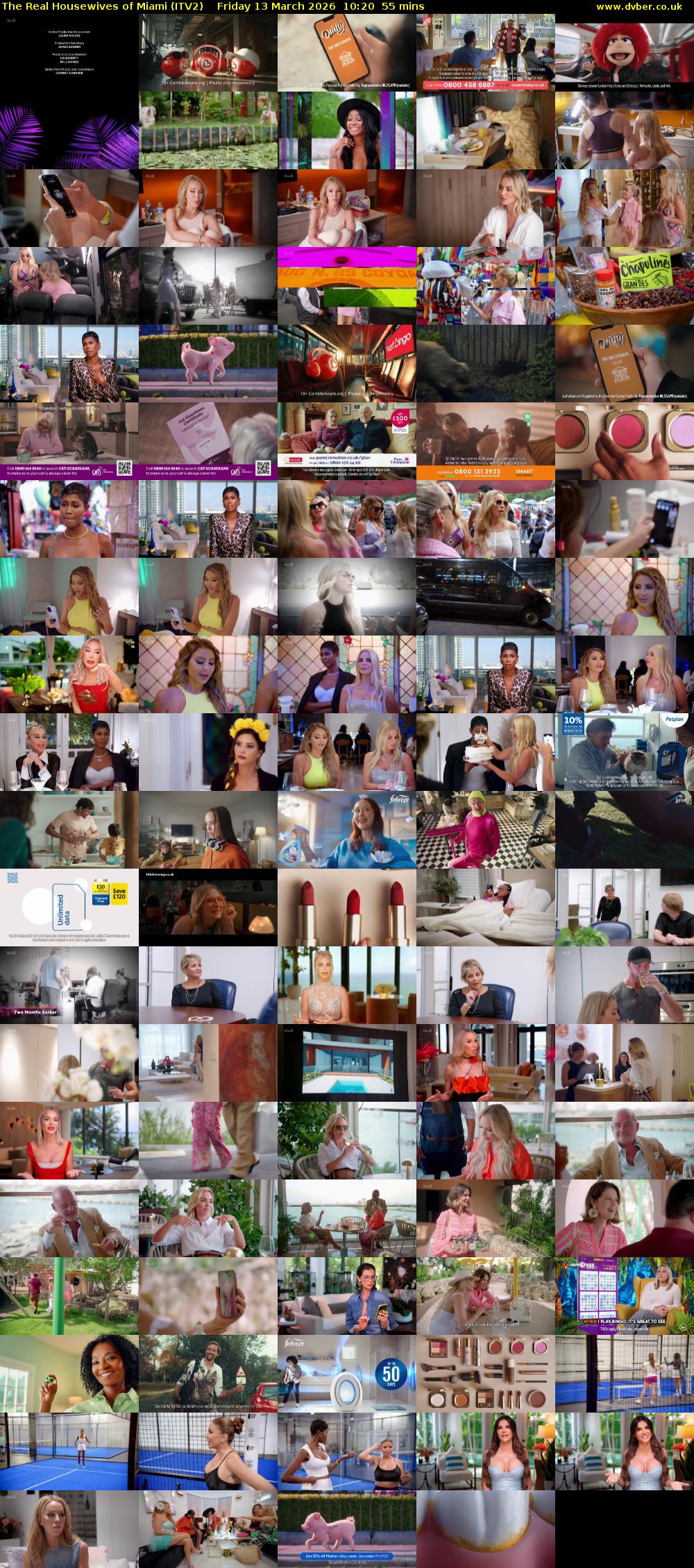 The Real Housewives of Miami (ITV2) Friday 13 March 2026 10:20 - 11:15