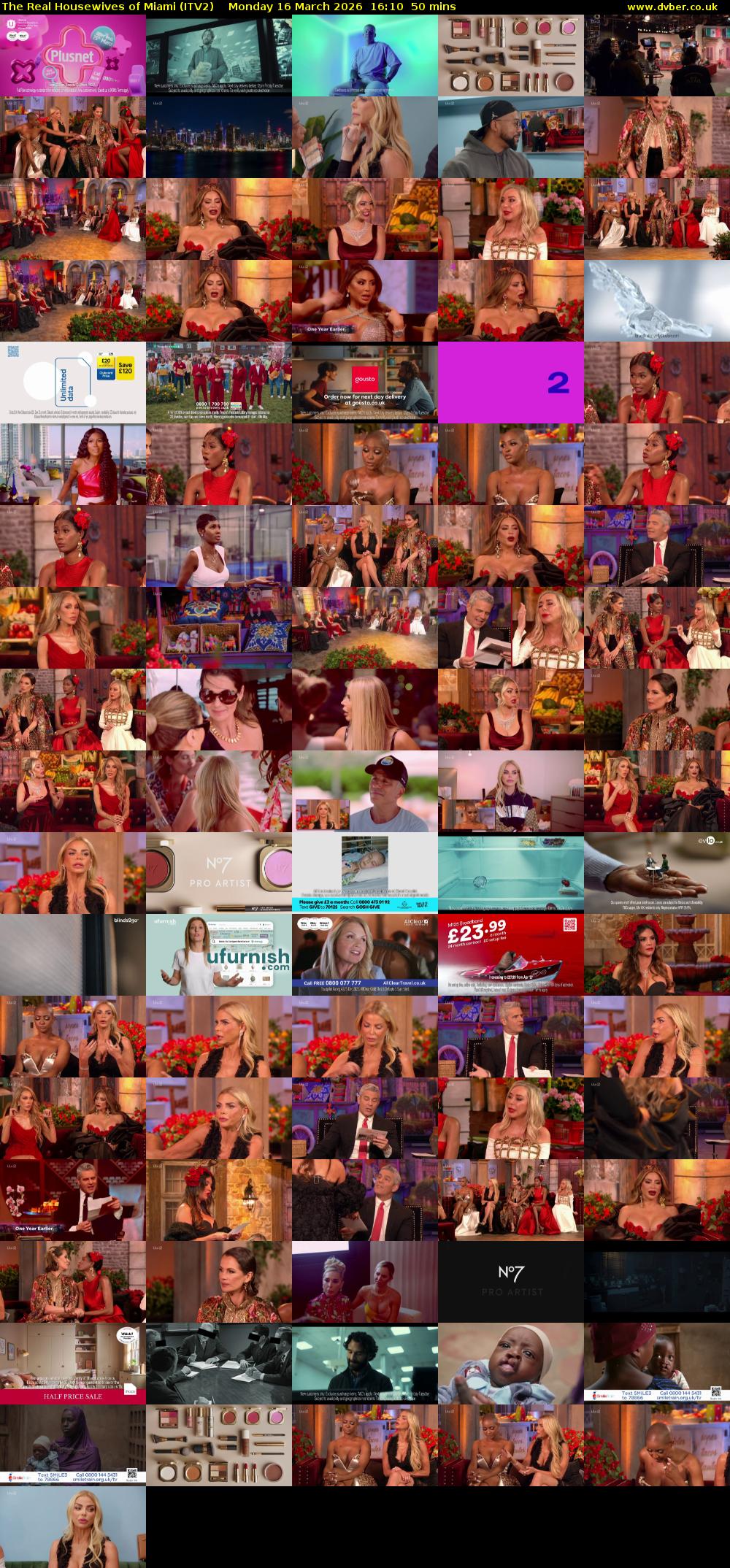The Real Housewives of Miami (ITV2) Monday 16 March 2026 16:10 - 17:00