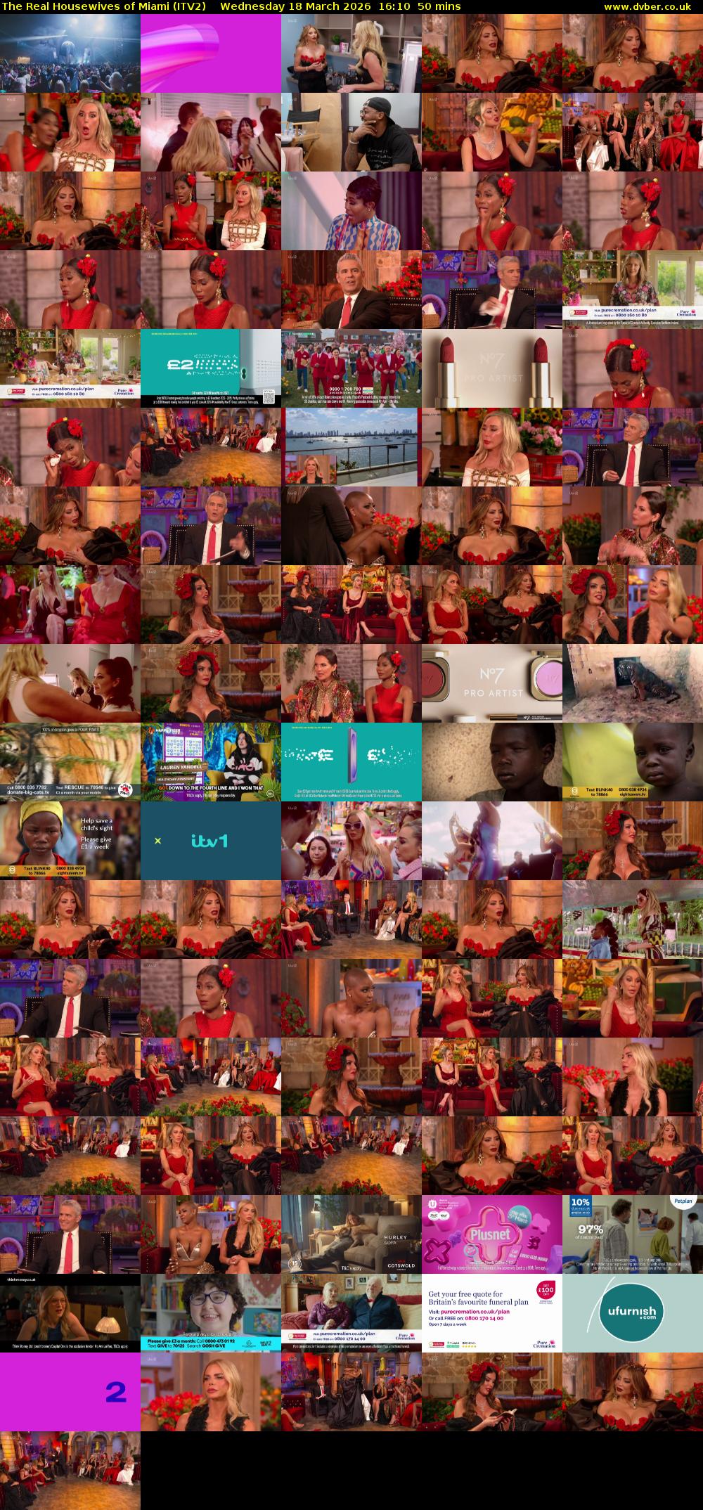 The Real Housewives of Miami (ITV2) Wednesday 18 March 2026 16:10 - 17:00