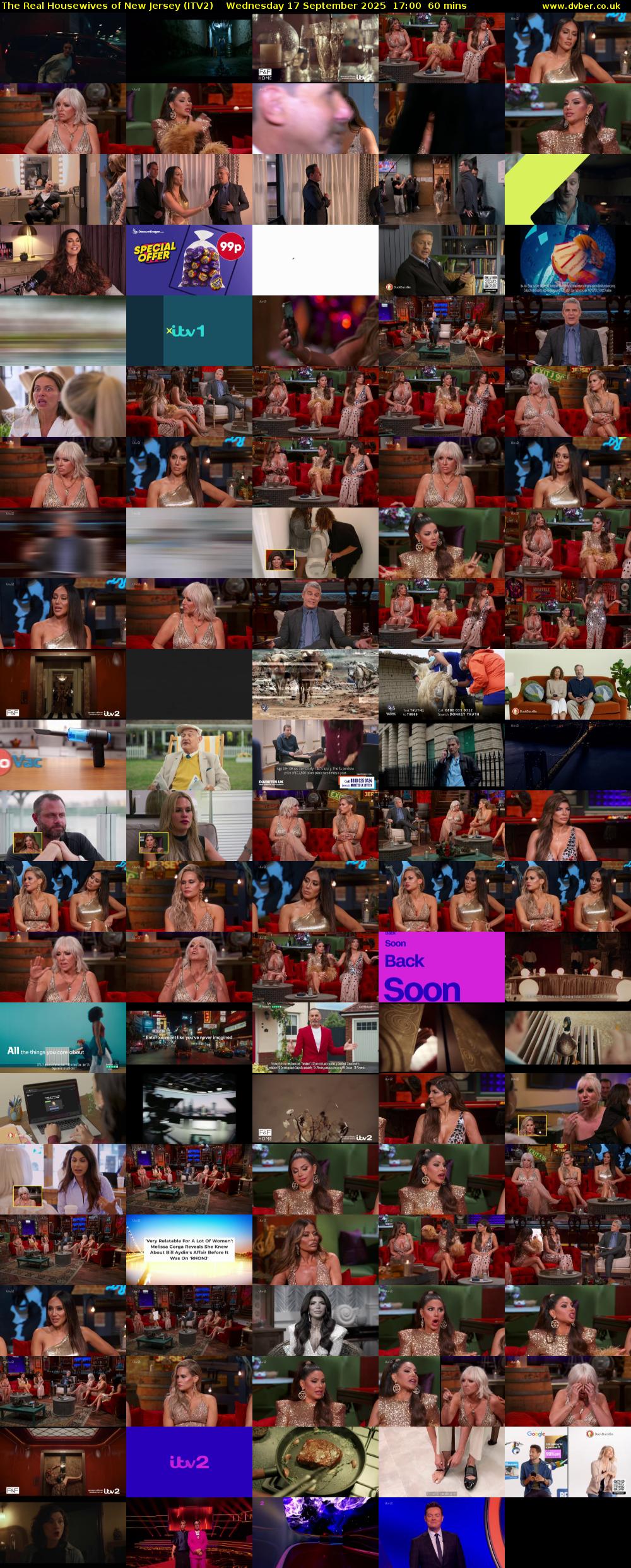 The Real Housewives of New Jersey (ITV2) Wednesday 17 September 2025 17:00 - 18:00