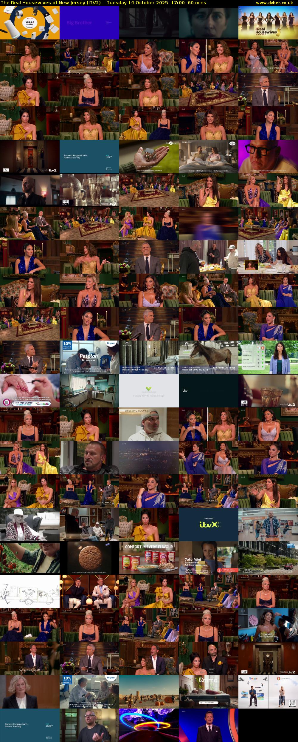 The Real Housewives of New Jersey (ITV2) Tuesday 14 October 2025 17:00 - 18:00