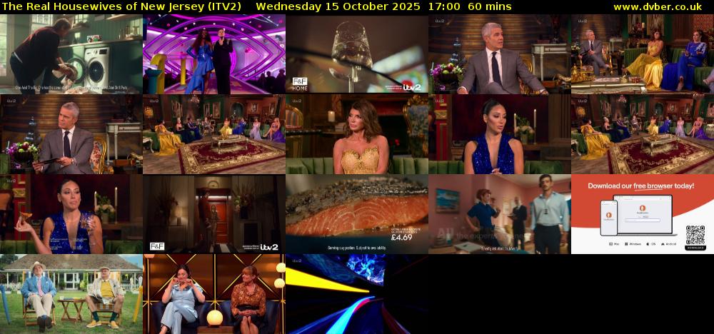 The Real Housewives of New Jersey (ITV2) Wednesday 15 October 2025 17:00 - 18:00