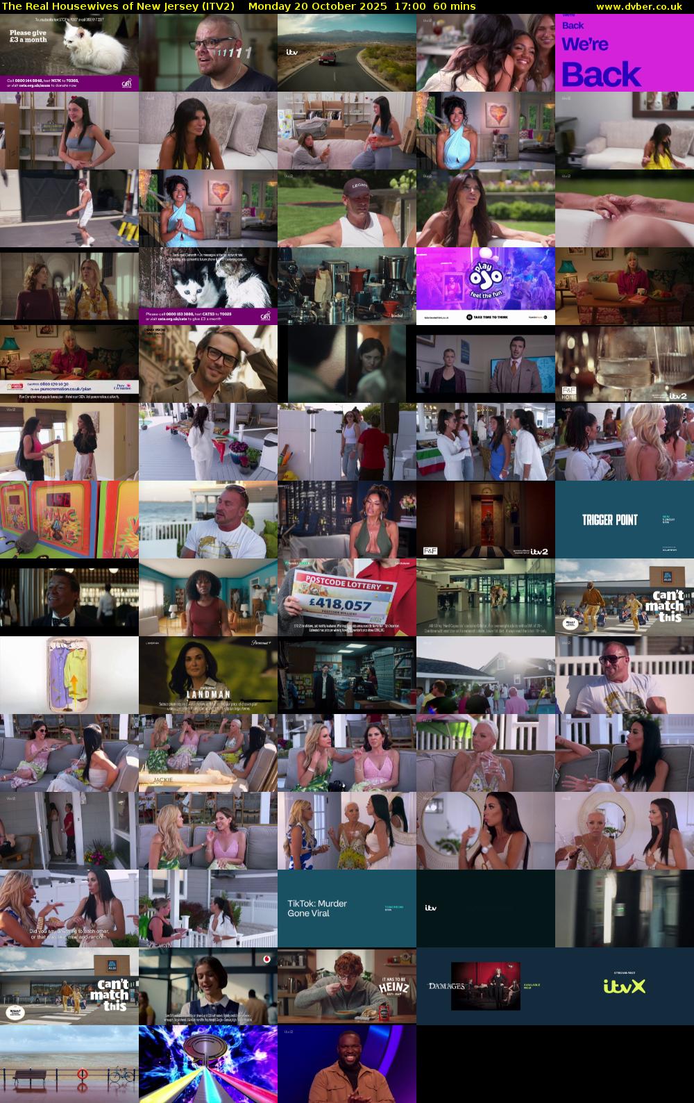 The Real Housewives of New Jersey (ITV2) Monday 20 October 2025 17:00 - 18:00