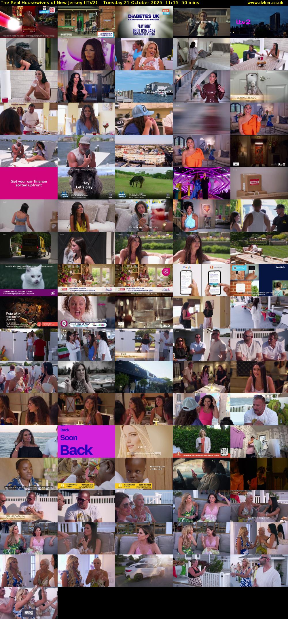 The Real Housewives of New Jersey (ITV2) Tuesday 21 October 2025 11:15 - 12:05