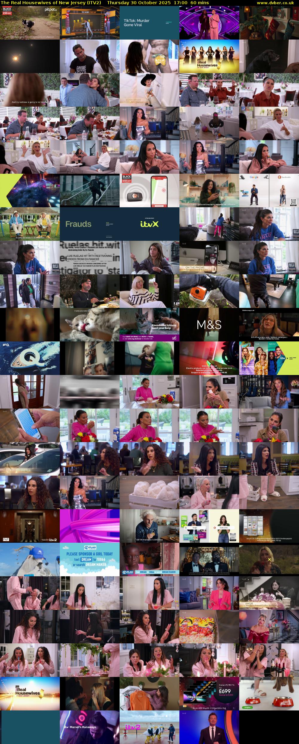 The Real Housewives of New Jersey (ITV2) Thursday 30 October 2025 17:00 - 18:00