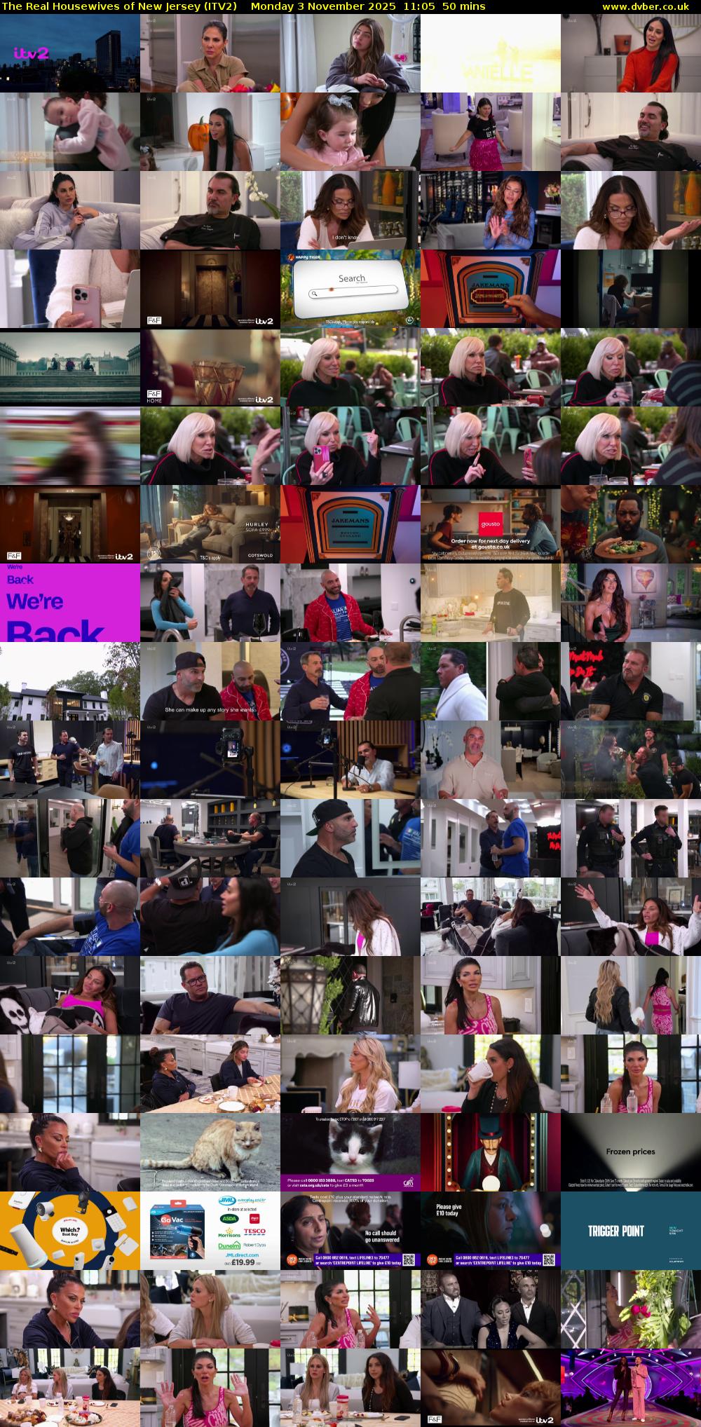The Real Housewives of New Jersey (ITV2) Monday 3 November 2025 11:05 - 11:55