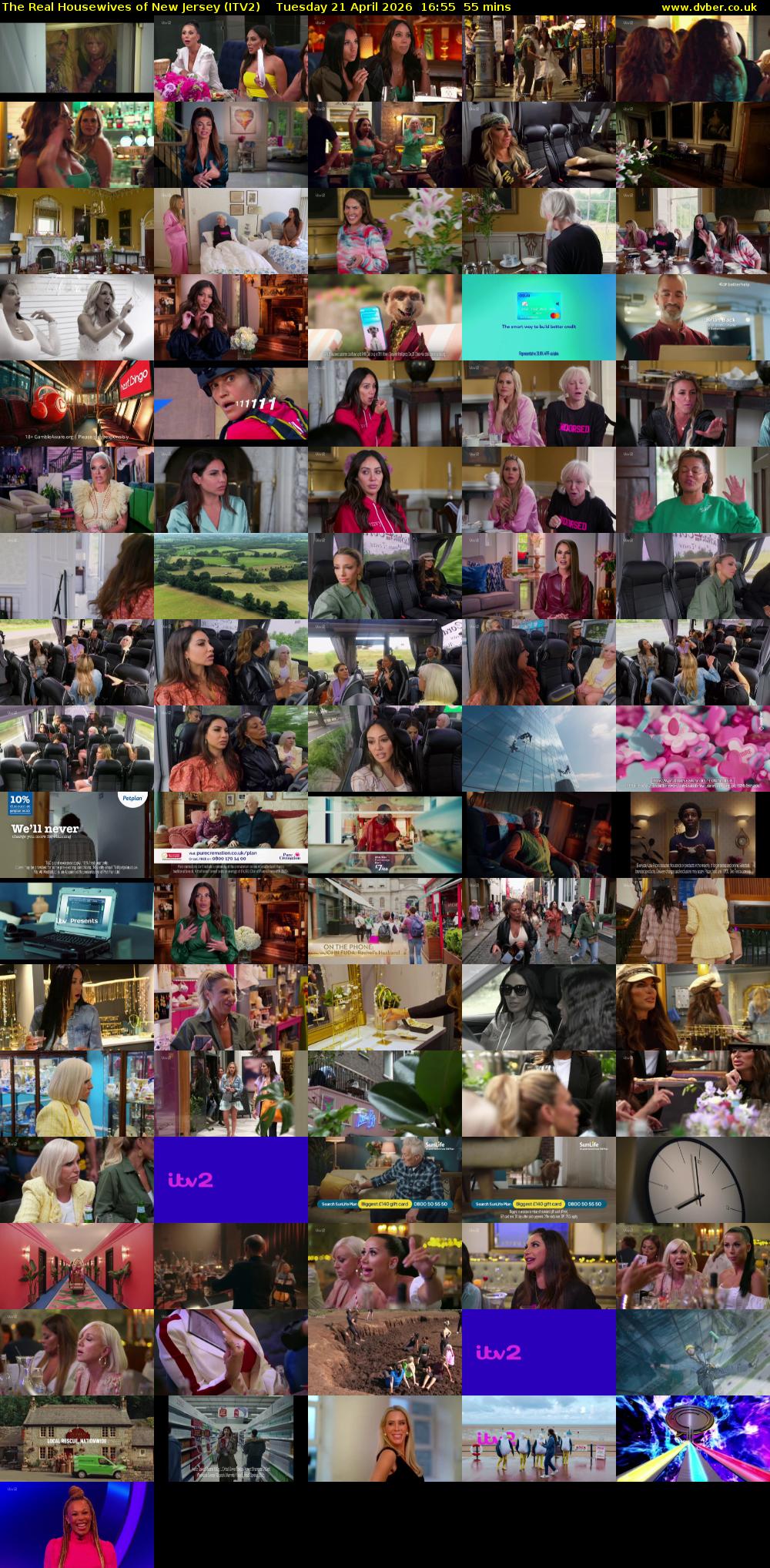 The Real Housewives of New Jersey (ITV2) Tuesday 21 April 2026 16:55 - 17:50