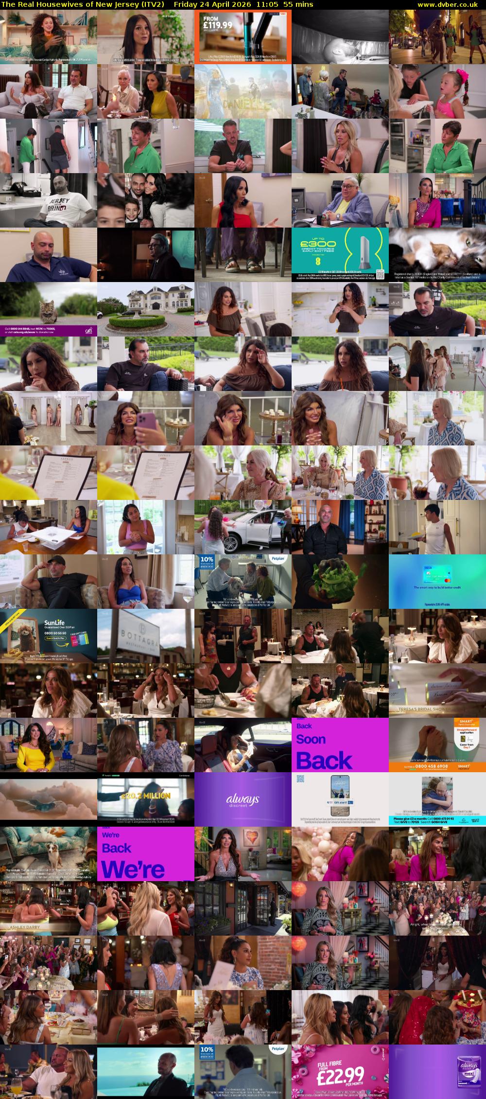 The Real Housewives of New Jersey (ITV2) Friday 24 April 2026 11:05 - 12:00