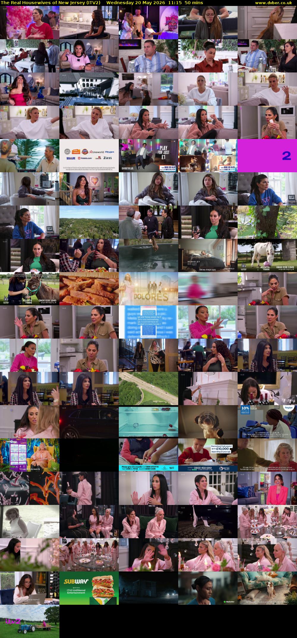 The Real Housewives of New Jersey (ITV2) Wednesday 20 May 2026 11:15 - 12:05