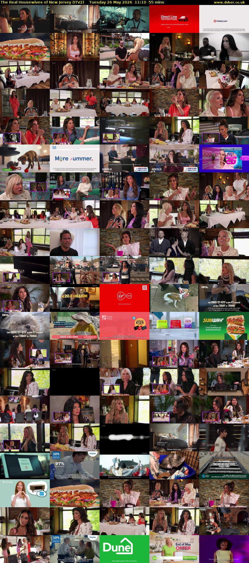 The Real Housewives of New Jersey (ITV2) Tuesday 26 May 2026 11:10 - 12:05