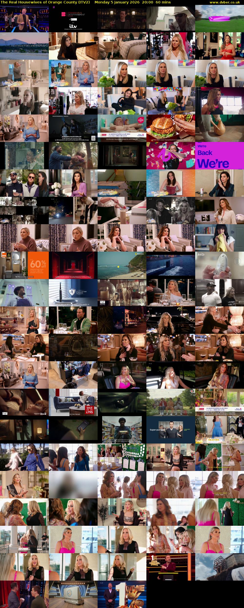 The Real Housewives of Orange County (ITV2) Monday 5 January 2026 20:00 - 21:00
