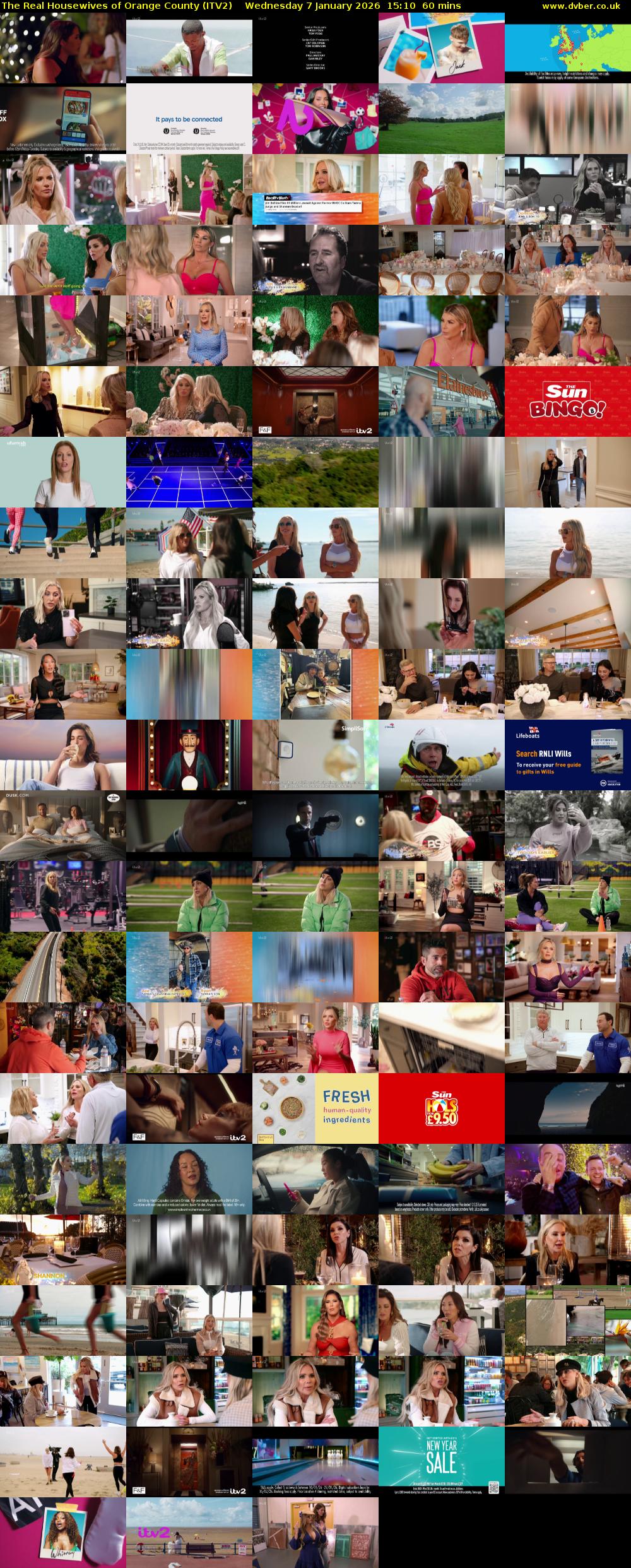 The Real Housewives of Orange County (ITV2) Wednesday 7 January 2026 15:10 - 16:10