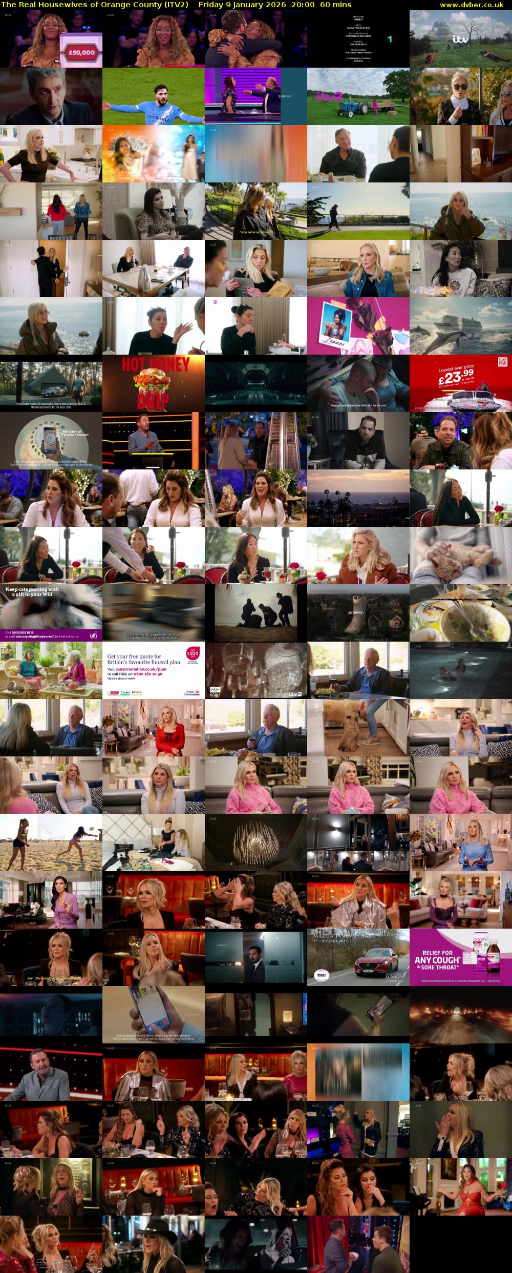 The Real Housewives of Orange County (ITV2) Friday 9 January 2026 20:00 - 21:00