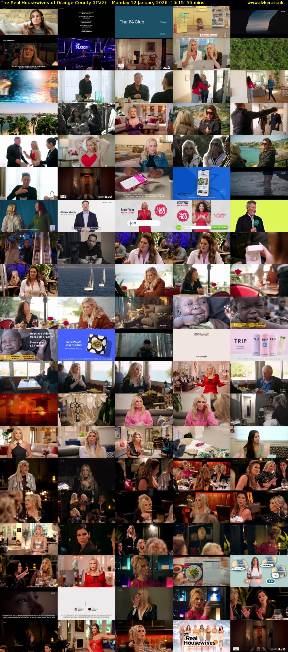 The Real Housewives of Orange County (ITV2) Monday 12 January 2026 15:15 - 16:10