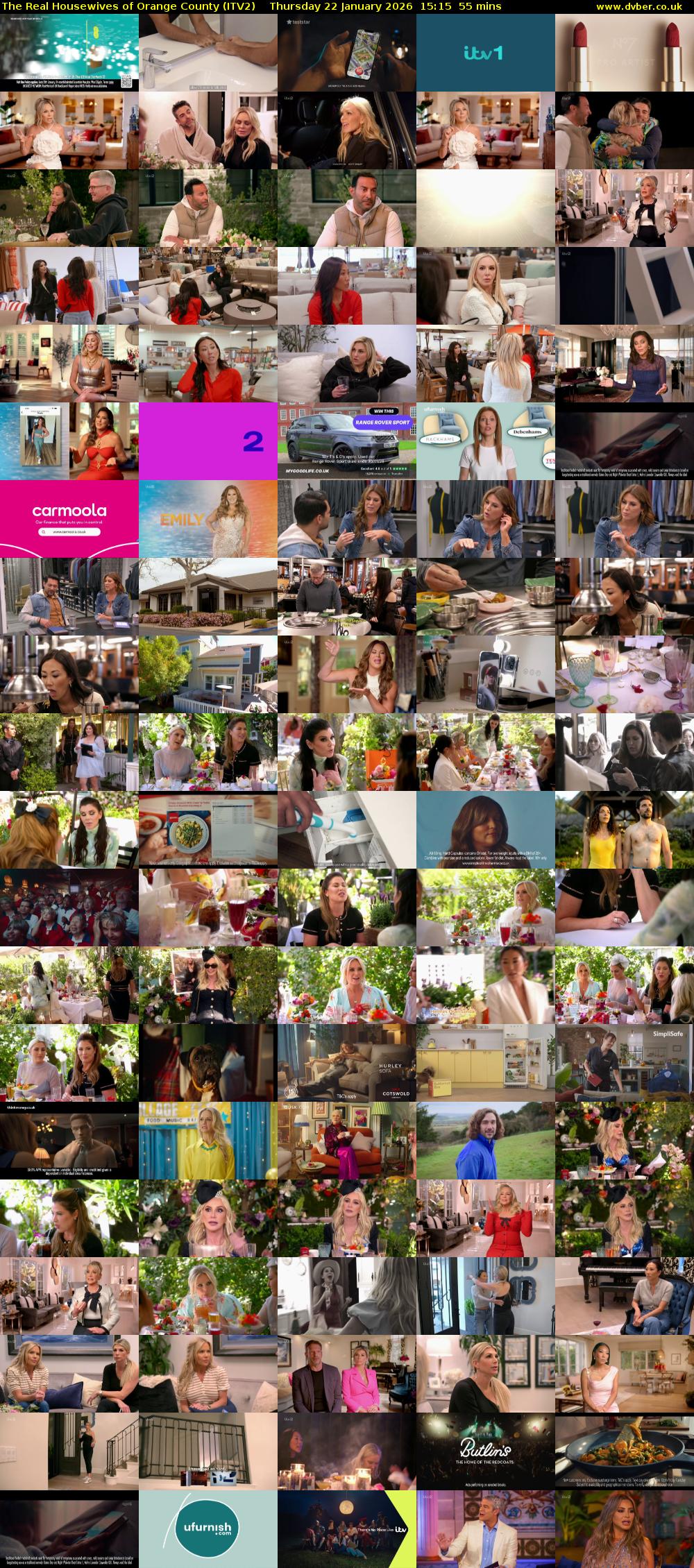 The Real Housewives of Orange County (ITV2) Thursday 22 January 2026 15:15 - 16:10