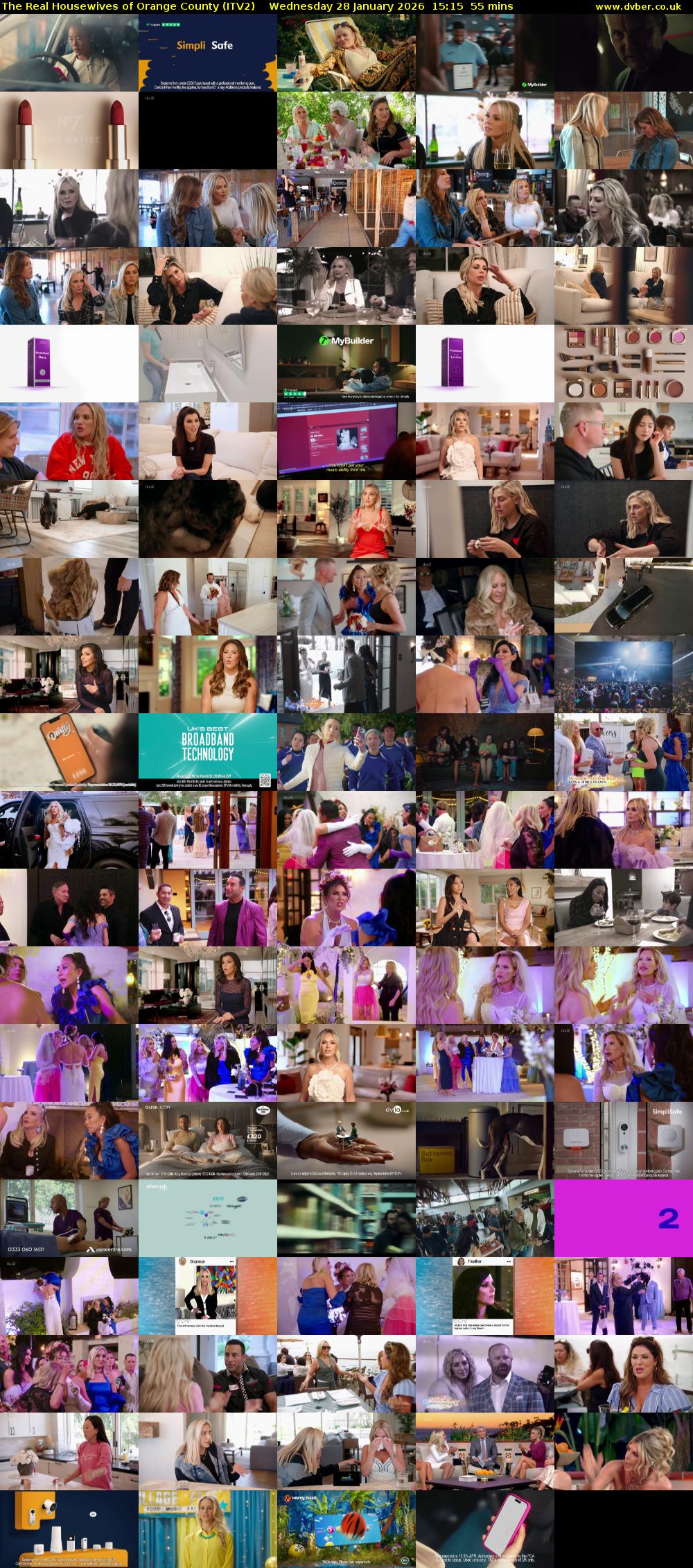 The Real Housewives of Orange County (ITV2) Wednesday 28 January 2026 15:15 - 16:10