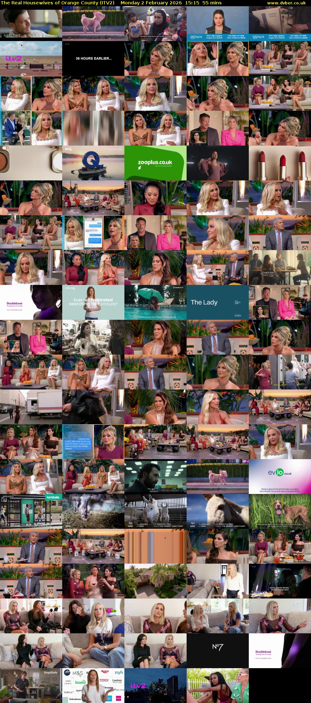 The Real Housewives of Orange County (ITV2) Monday 2 February 2026 15:15 - 16:10
