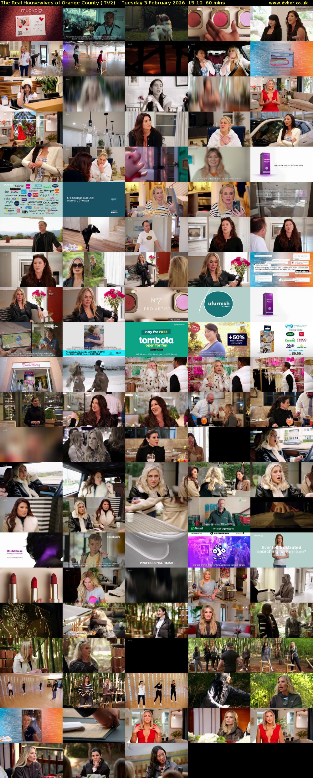 The Real Housewives of Orange County (ITV2) Tuesday 3 February 2026 15:10 - 16:10