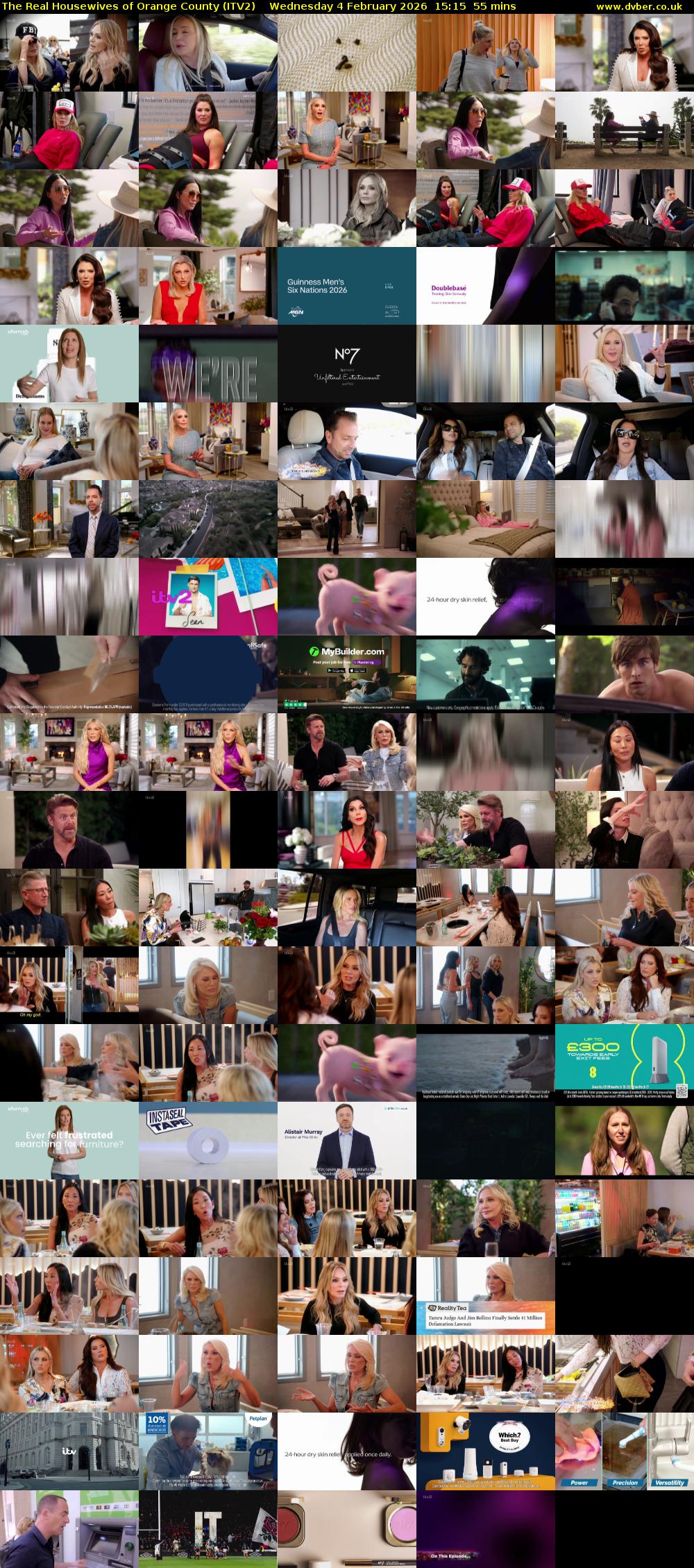 The Real Housewives of Orange County (ITV2) Wednesday 4 February 2026 15:15 - 16:10