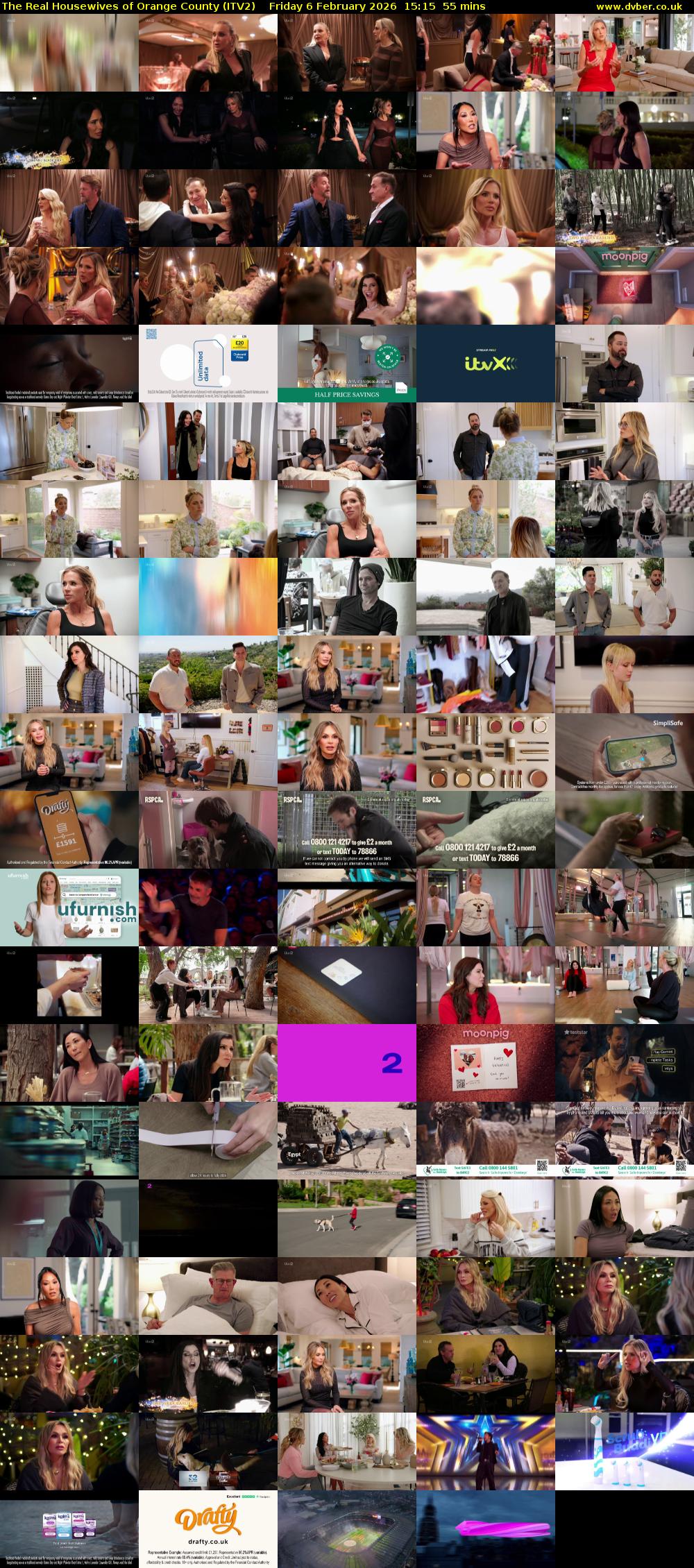 The Real Housewives of Orange County (ITV2) Friday 6 February 2026 15:15 - 16:10