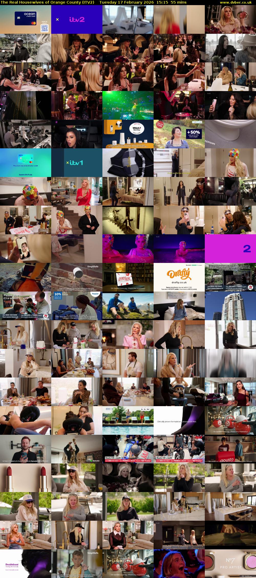 The Real Housewives of Orange County (ITV2) Tuesday 17 February 2026 15:15 - 16:10