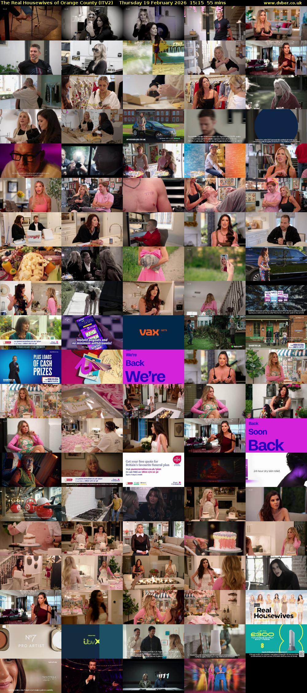 The Real Housewives of Orange County (ITV2) Thursday 19 February 2026 15:15 - 16:10