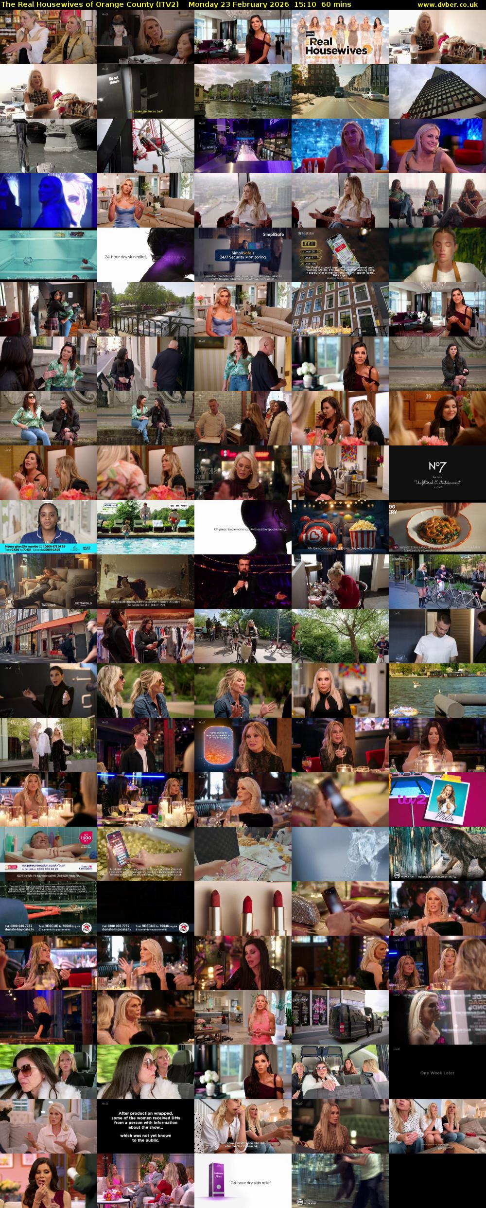 The Real Housewives of Orange County (ITV2) Monday 23 February 2026 15:10 - 16:10