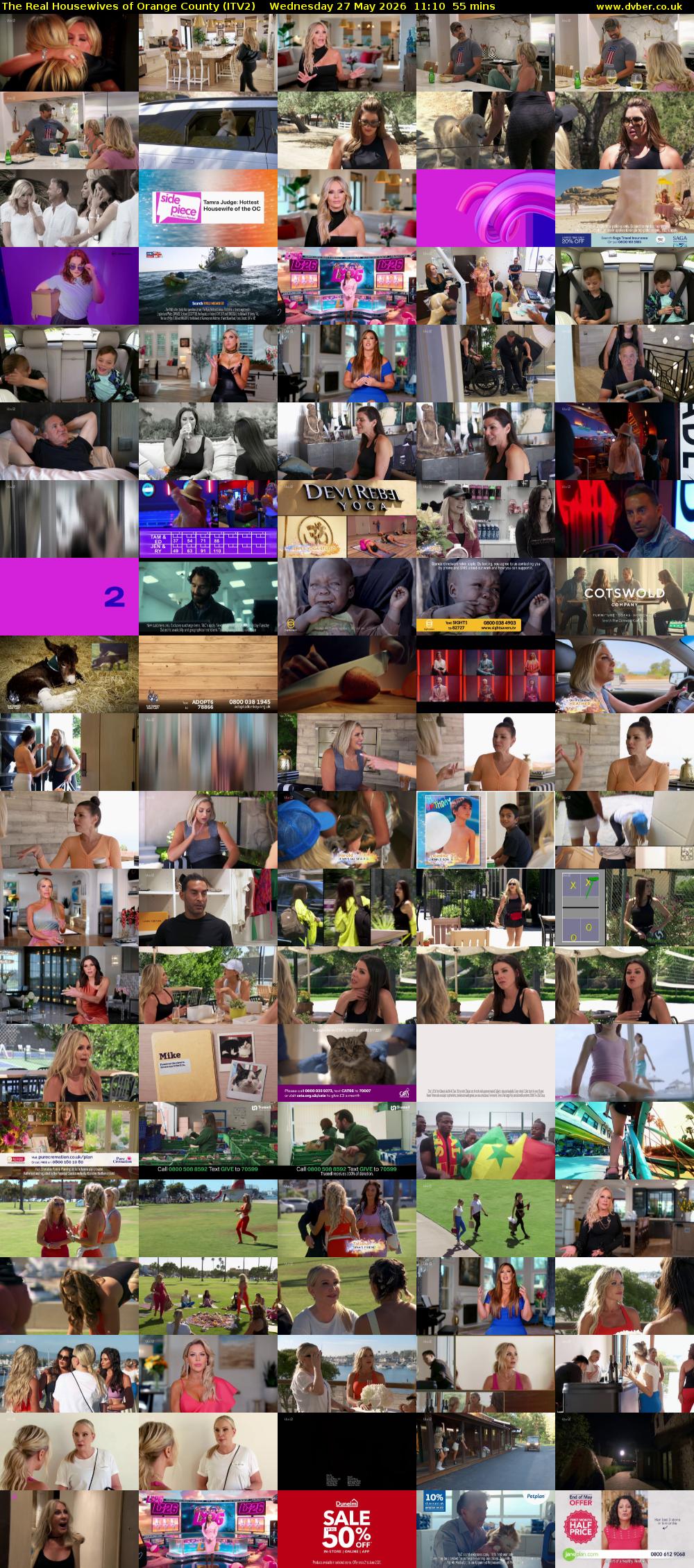The Real Housewives of Orange County (ITV2) Wednesday 27 May 2026 11:10 - 12:05