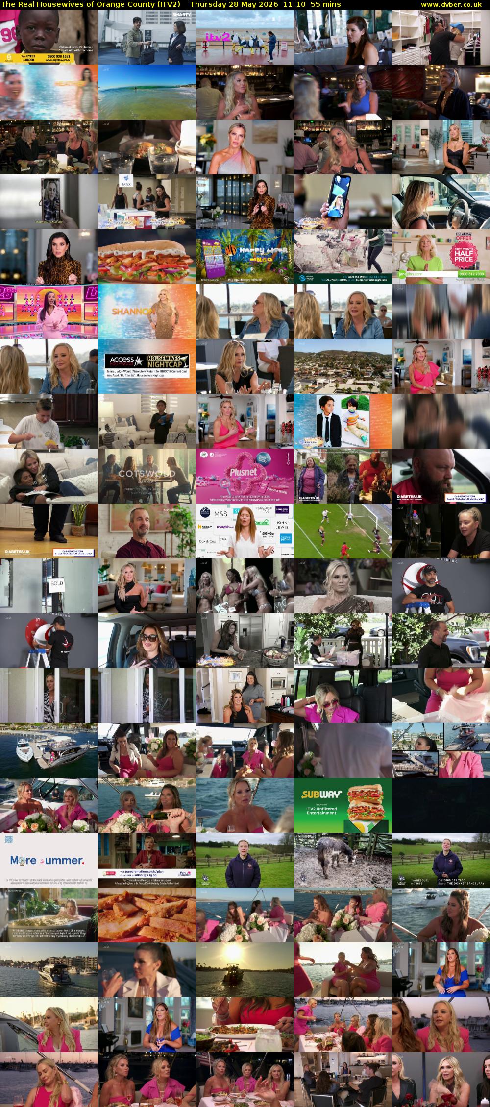 The Real Housewives of Orange County (ITV2) Thursday 28 May 2026 11:10 - 12:05