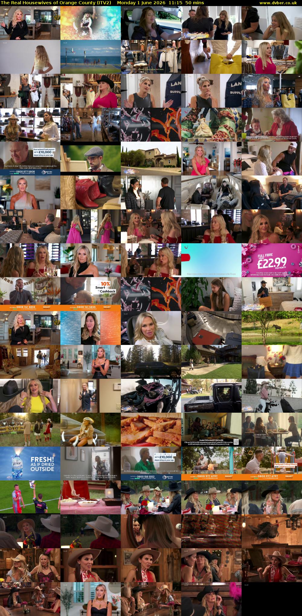 The Real Housewives of Orange County (ITV2) Monday 1 June 2026 11:15 - 12:05