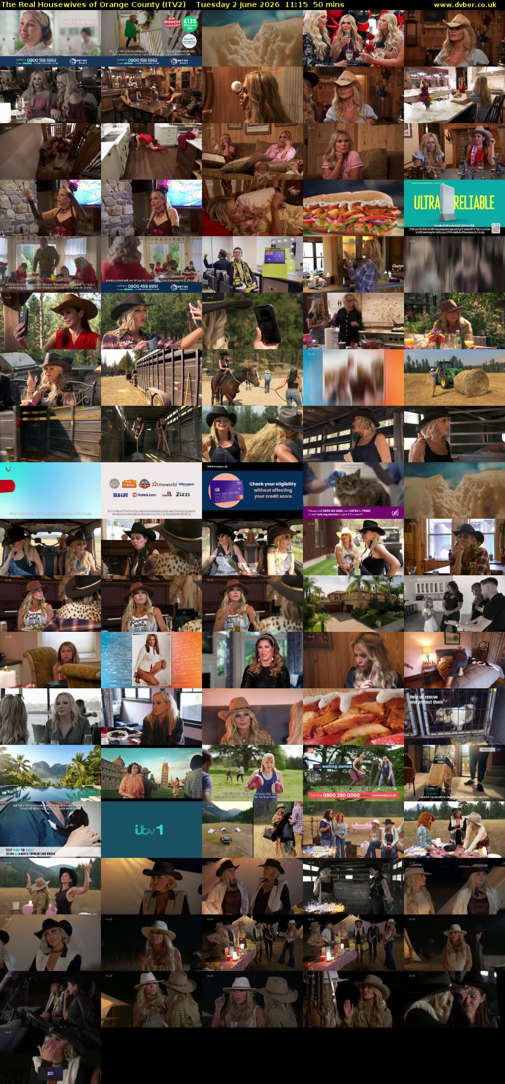 The Real Housewives of Orange County (ITV2) Tuesday 2 June 2026 11:15 - 12:05
