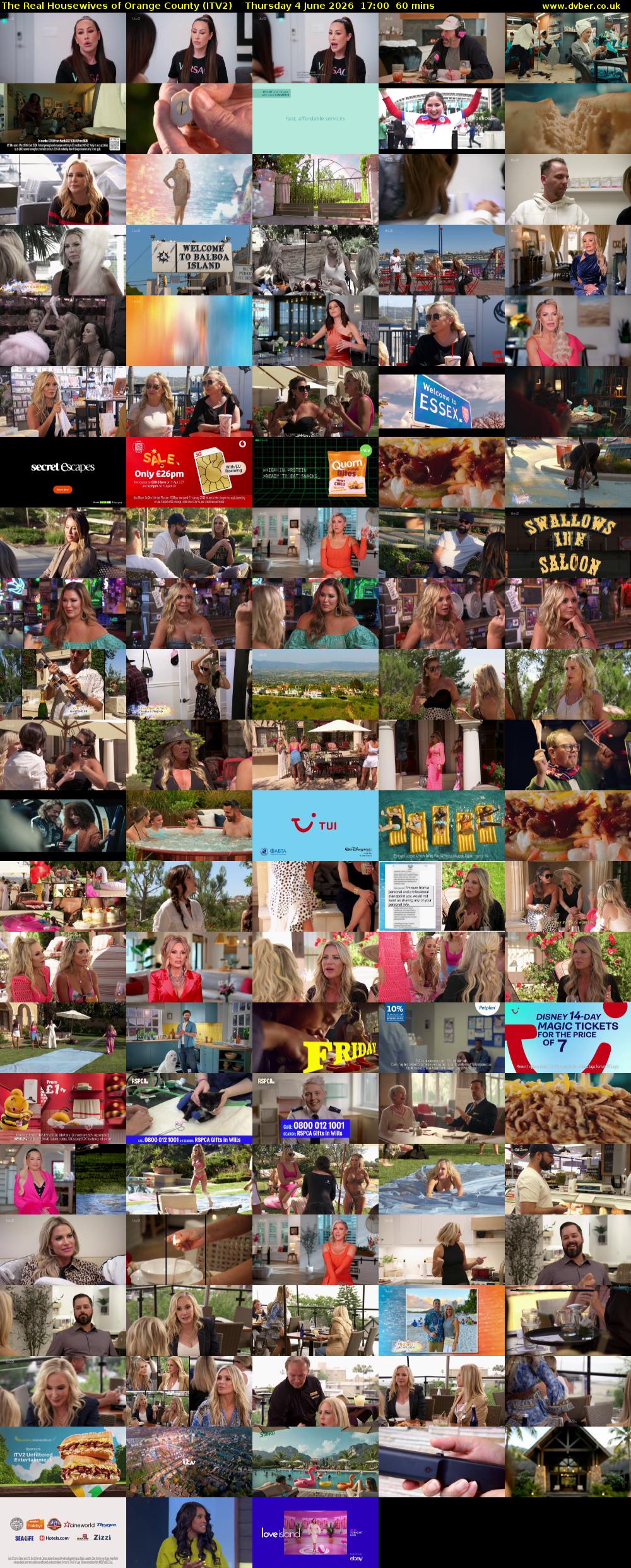The Real Housewives of Orange County (ITV2) Thursday 4 June 2026 17:00 - 18:00