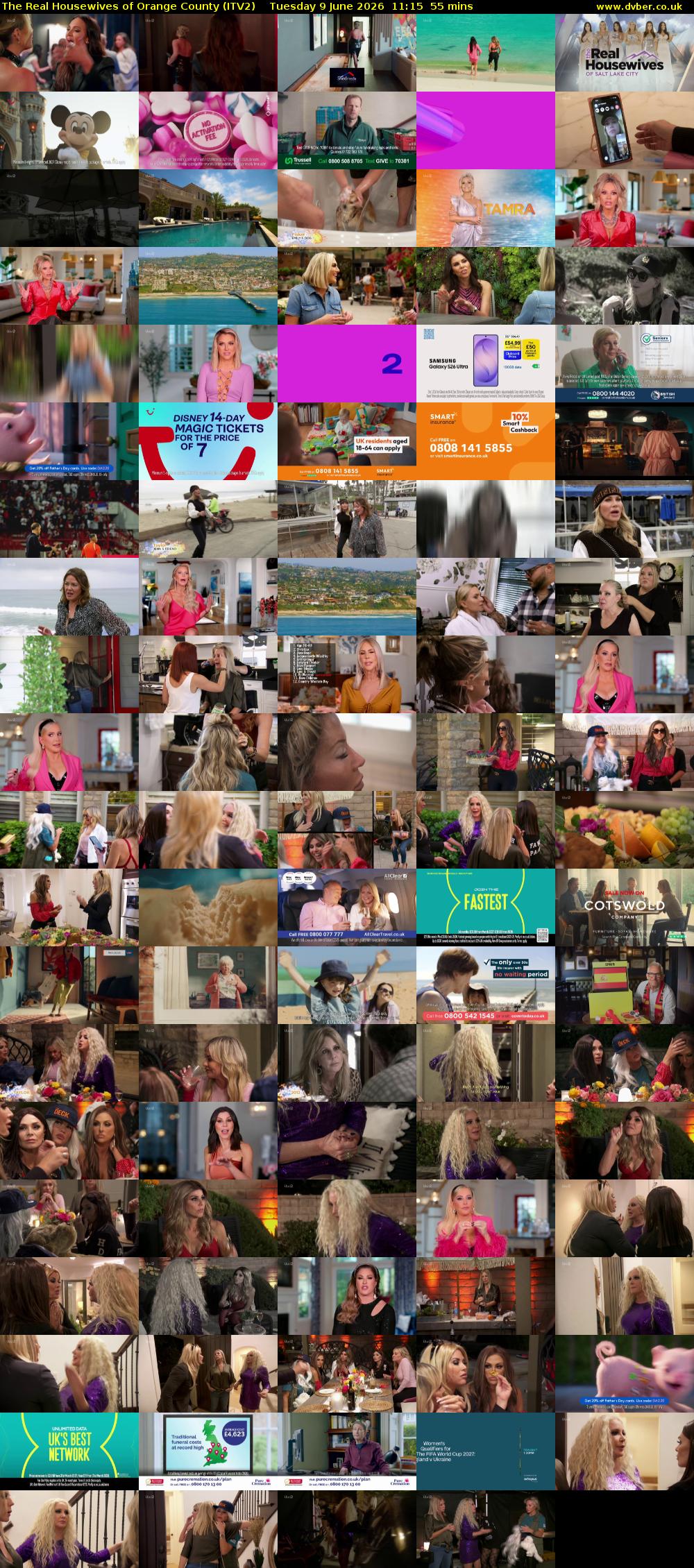 The Real Housewives of Orange County (ITV2) Tuesday 9 June 2026 11:15 - 12:10