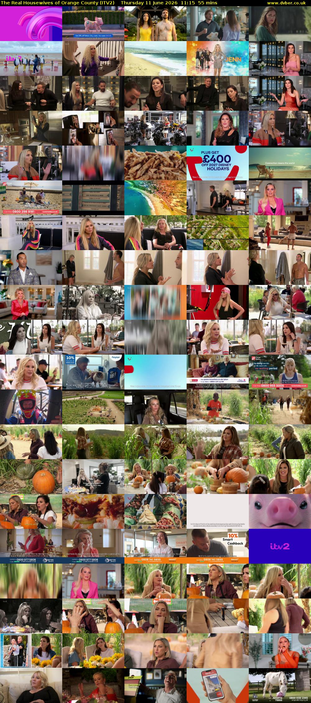 The Real Housewives of Orange County (ITV2) Thursday 11 June 2026 11:15 - 12:10