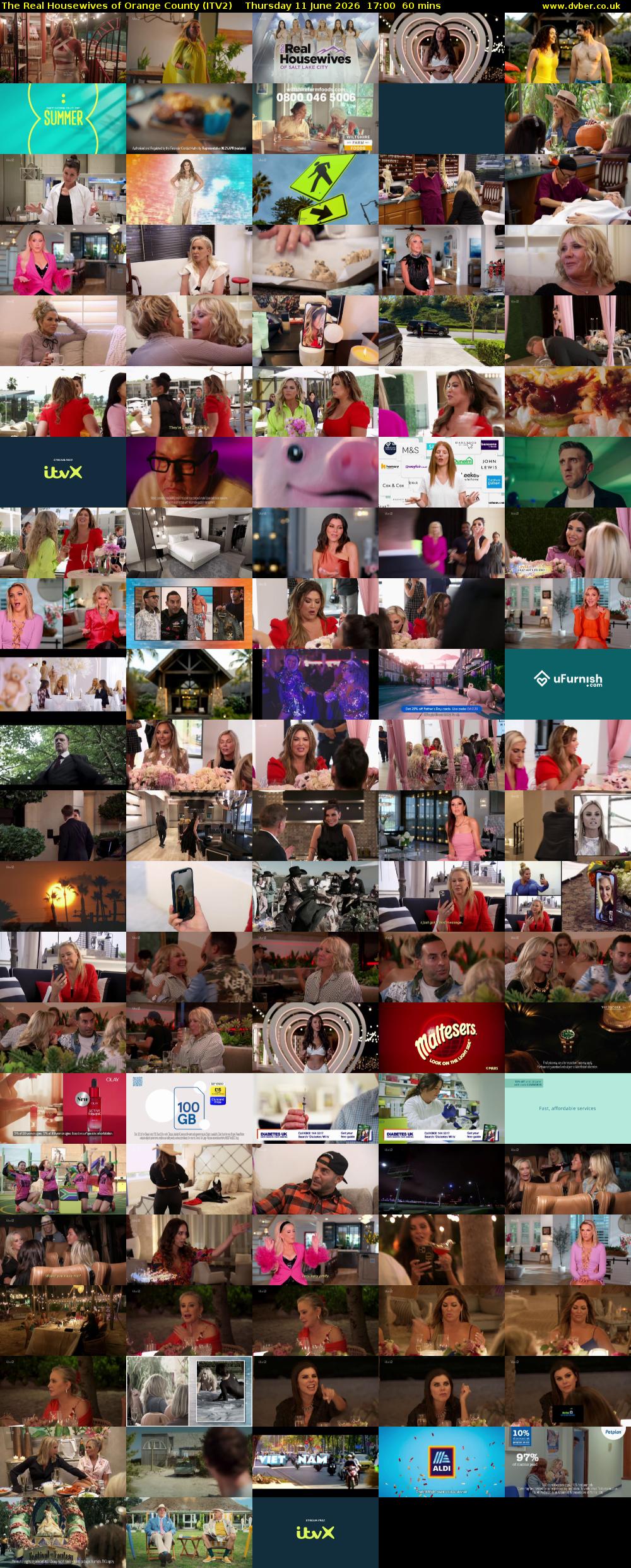 The Real Housewives of Orange County (ITV2) Thursday 11 June 2026 17:00 - 18:00
