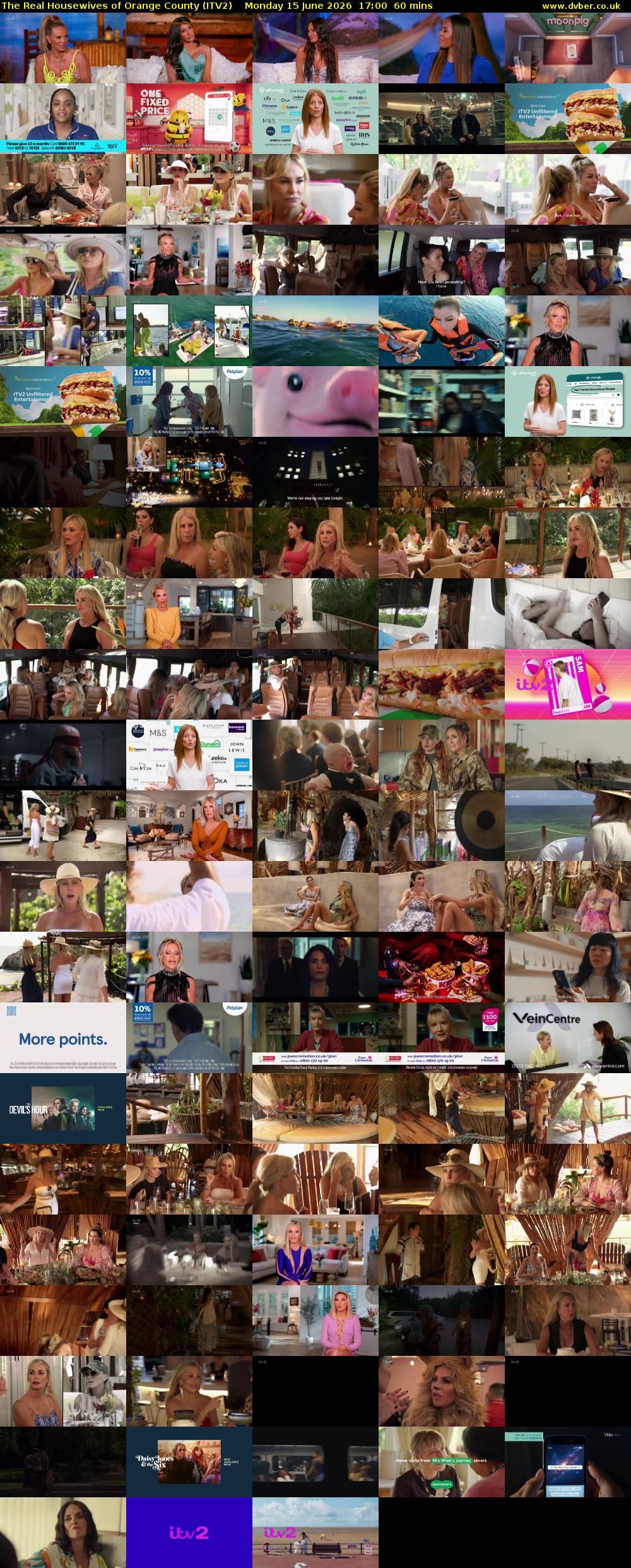 The Real Housewives of Orange County (ITV2) Monday 15 June 2026 17:00 - 18:00