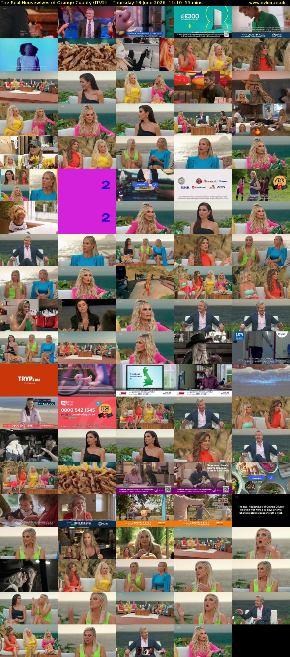 The Real Housewives of Orange County (ITV2) Thursday 18 June 2026 11:10 - 12:05