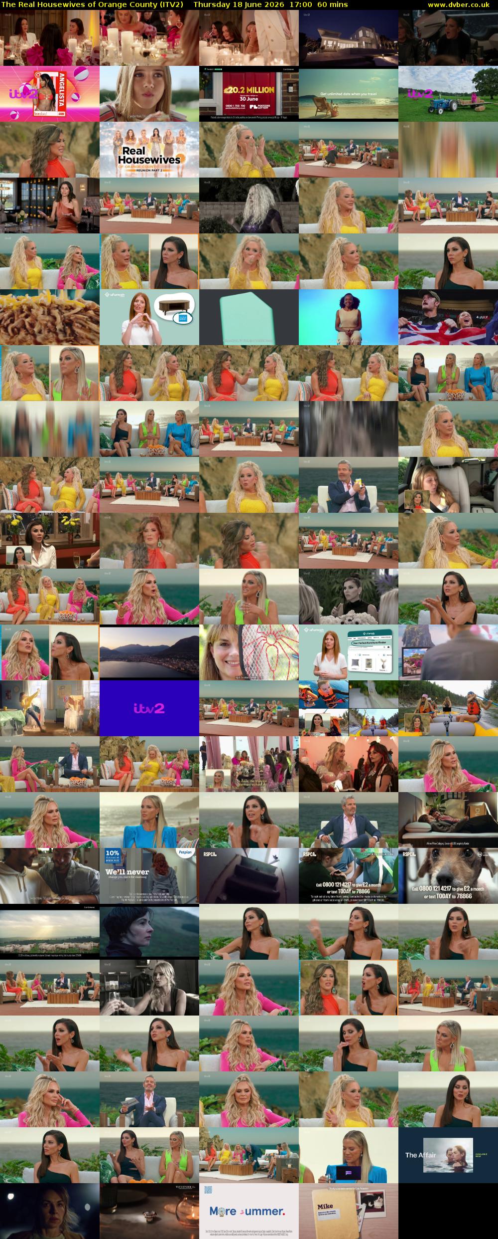 The Real Housewives of Orange County (ITV2) Thursday 18 June 2026 17:00 - 18:00