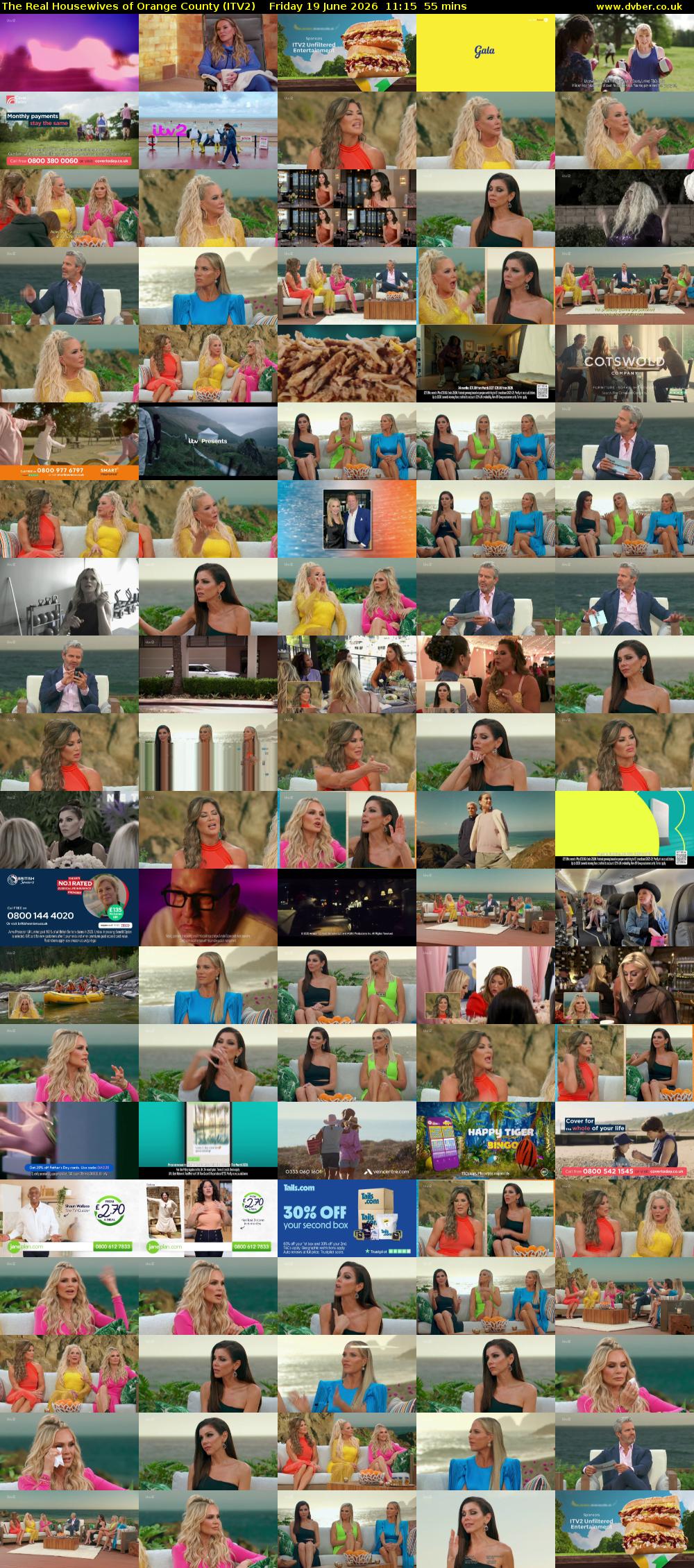 The Real Housewives of Orange County (ITV2) Friday 19 June 2026 11:15 - 12:10