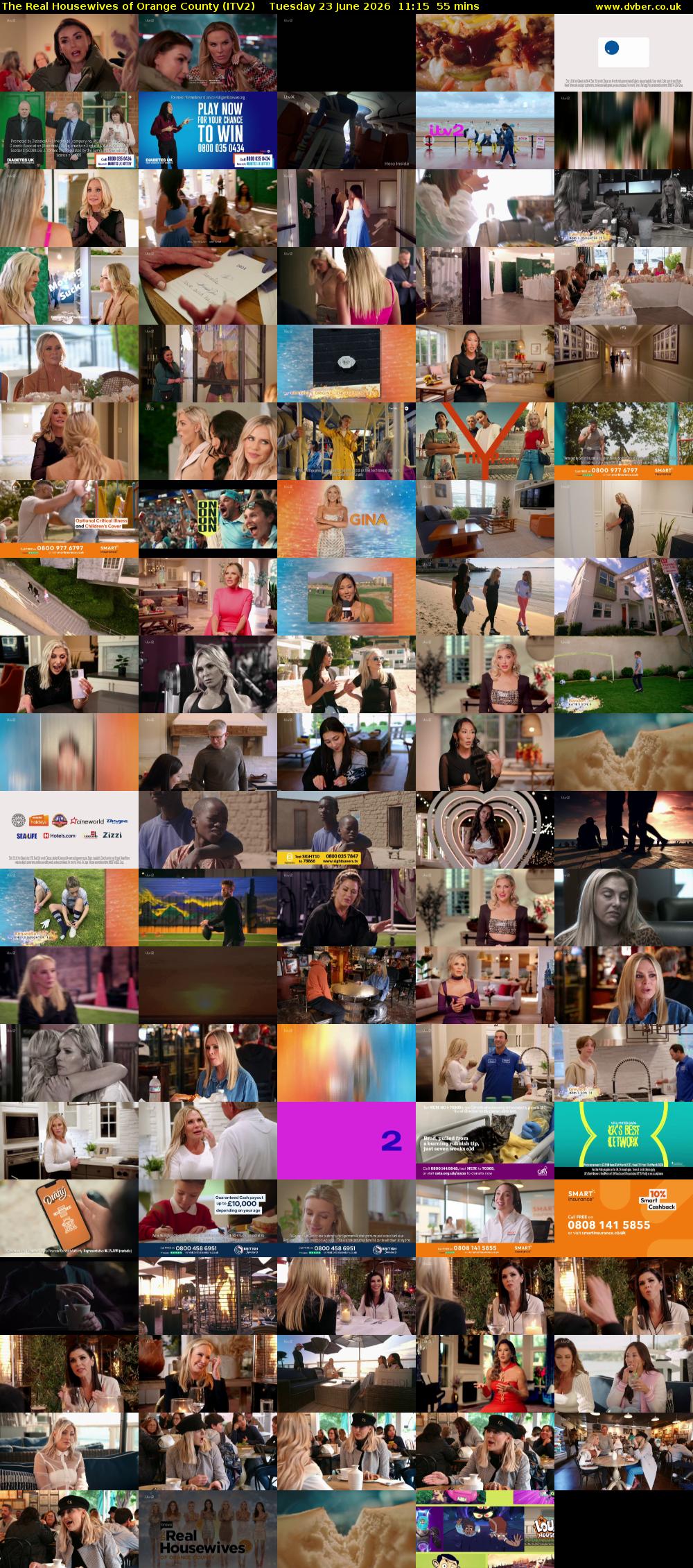 The Real Housewives of Orange County (ITV2) Tuesday 23 June 2026 11:15 - 12:10