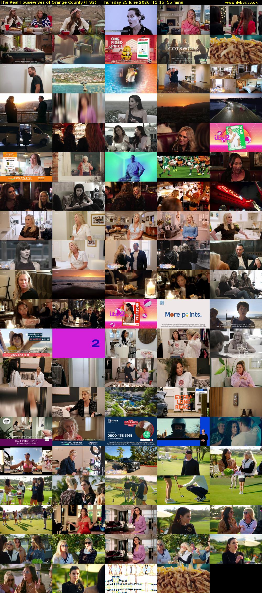 The Real Housewives of Orange County (ITV2) Thursday 25 June 2026 11:15 - 12:10